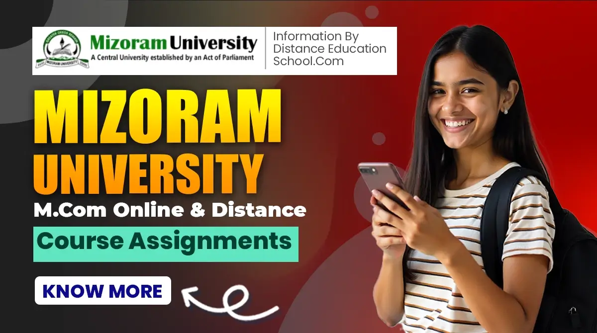 Mizoram University M.com Online & distance Course Assignments