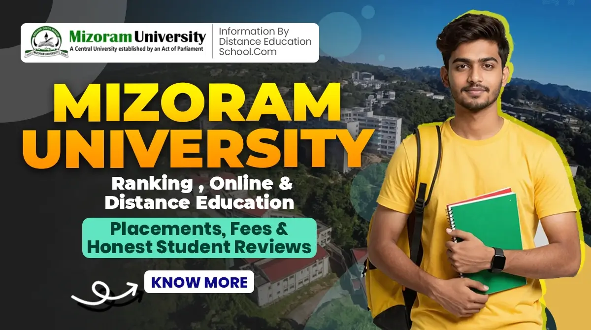 Mizoram University Ranking Online & Distance Eduaction Placement Fees & Honest Student Reviews
