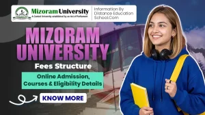 Mizoram university fees structure online admission courses eligibility details