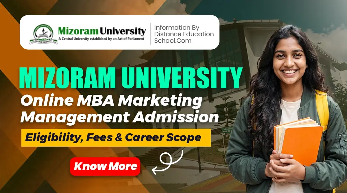 Mizoram University Online MBA Marketing Management Admission Eligibility Fees Career Scope