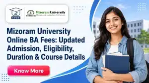 Mizoram University Online BA Fees